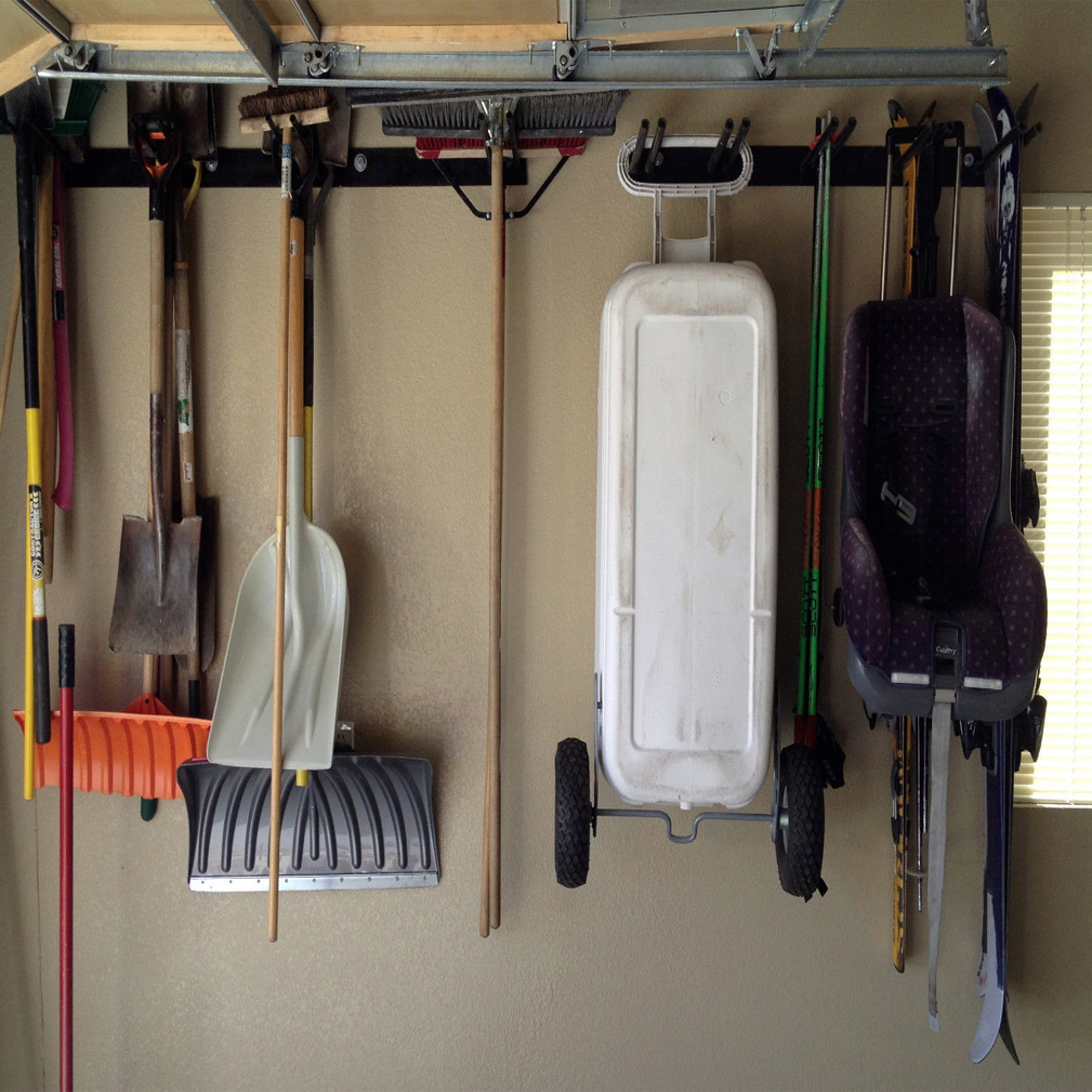 Garden Farm Tools Equipment Shed Garage Wall Mount Rack Storage Hooks